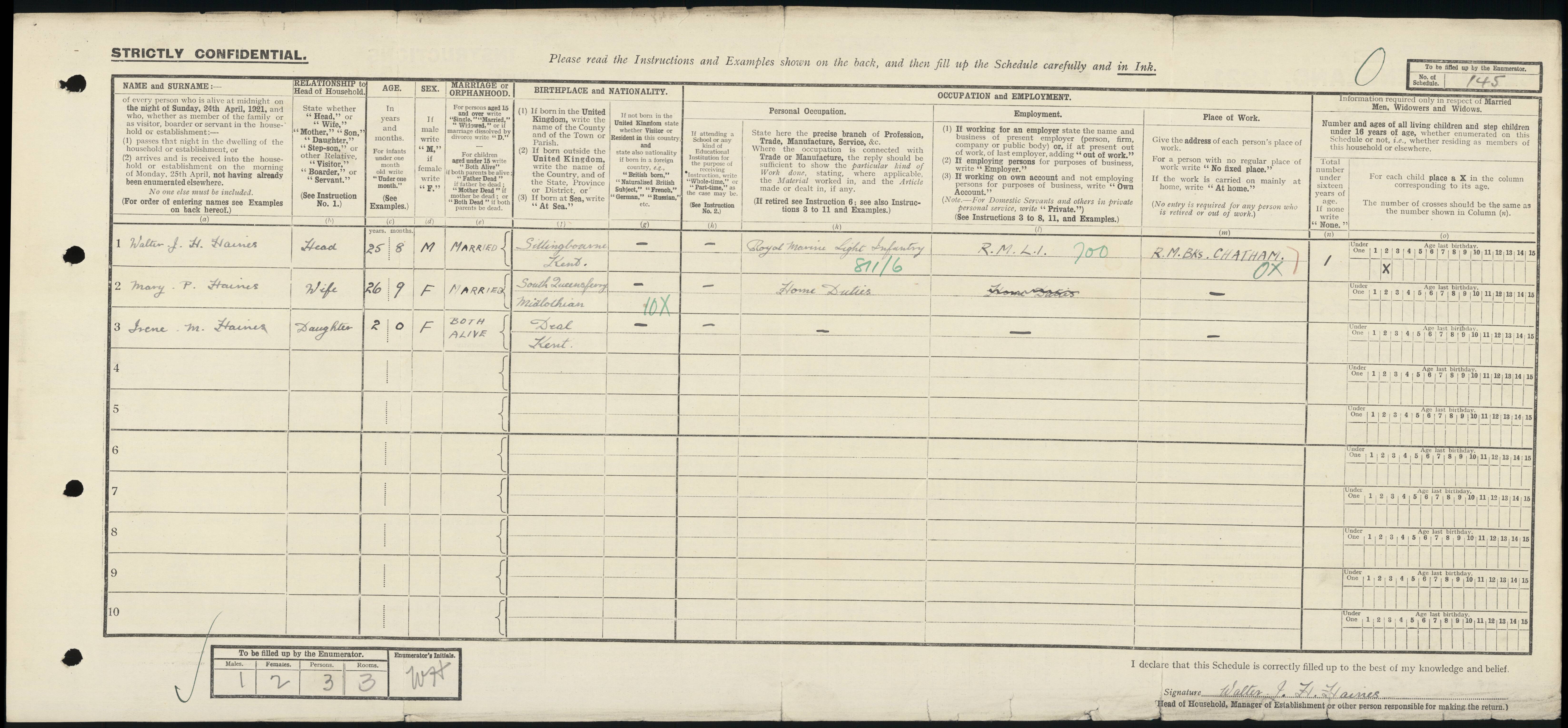 1921: 269 Wood Street, Brompton, Medway, Kent