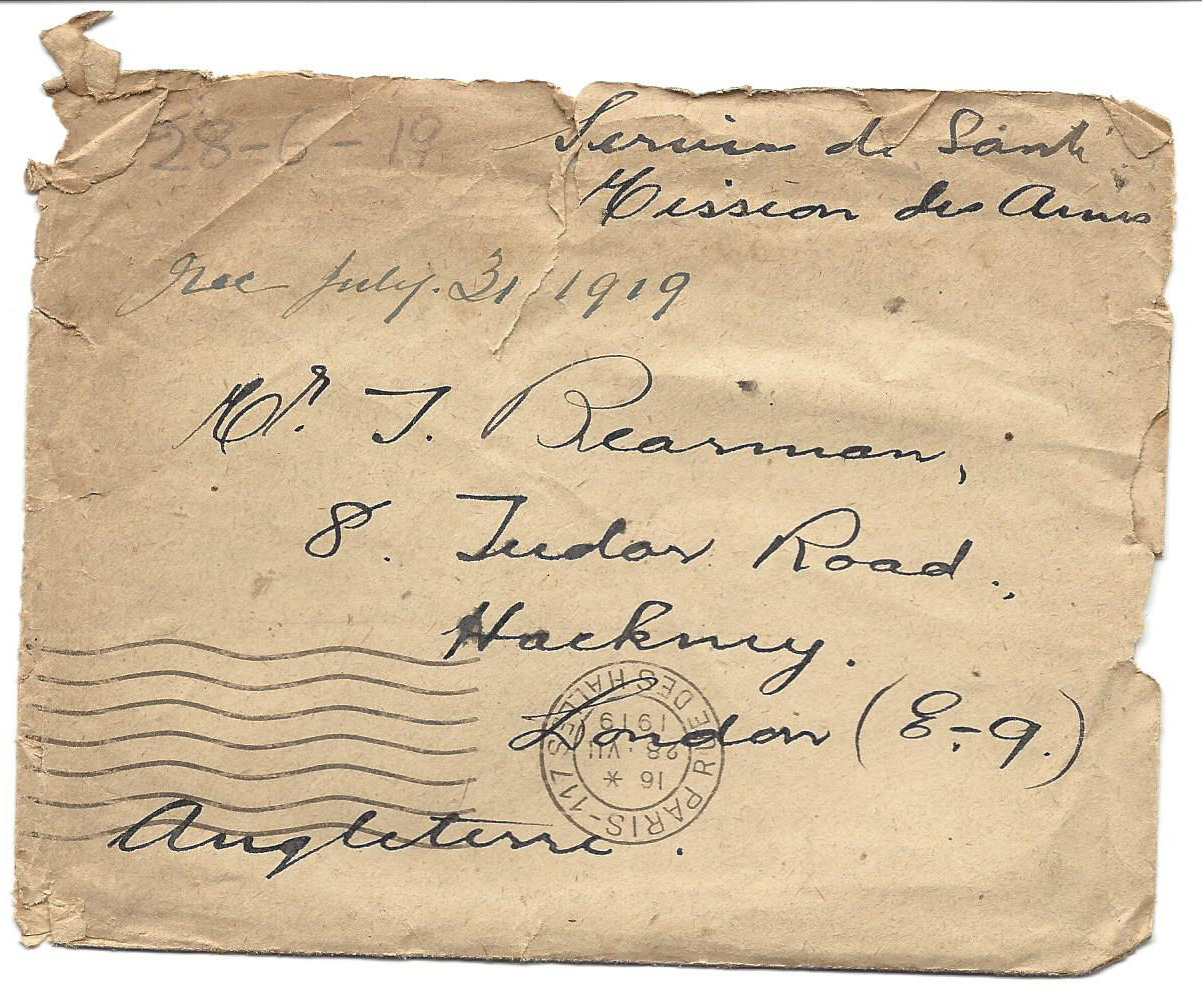 1919-06-28 Letter Donald Bearman to his father