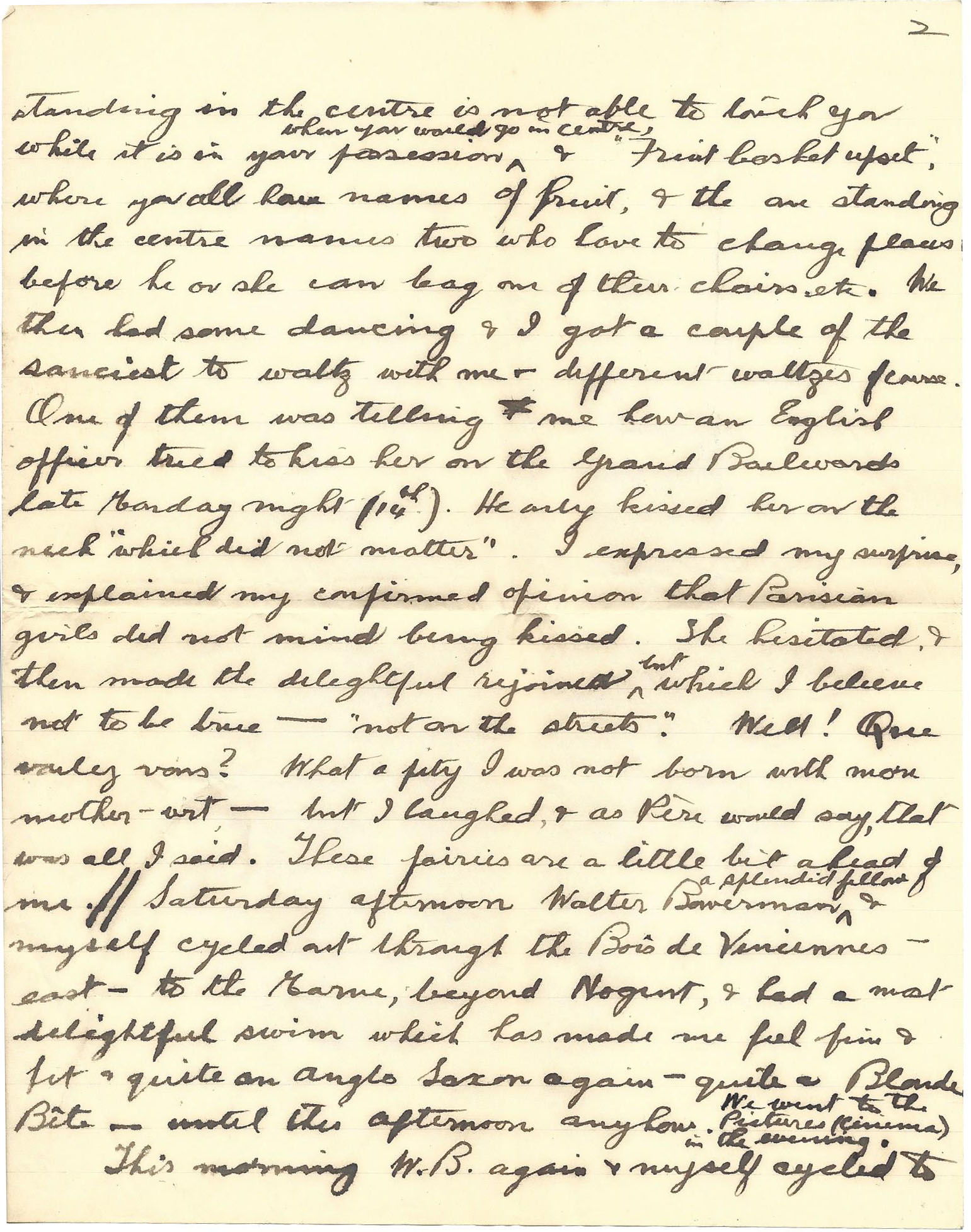 1919-07-20 p2 Donald Bearman letter to his father