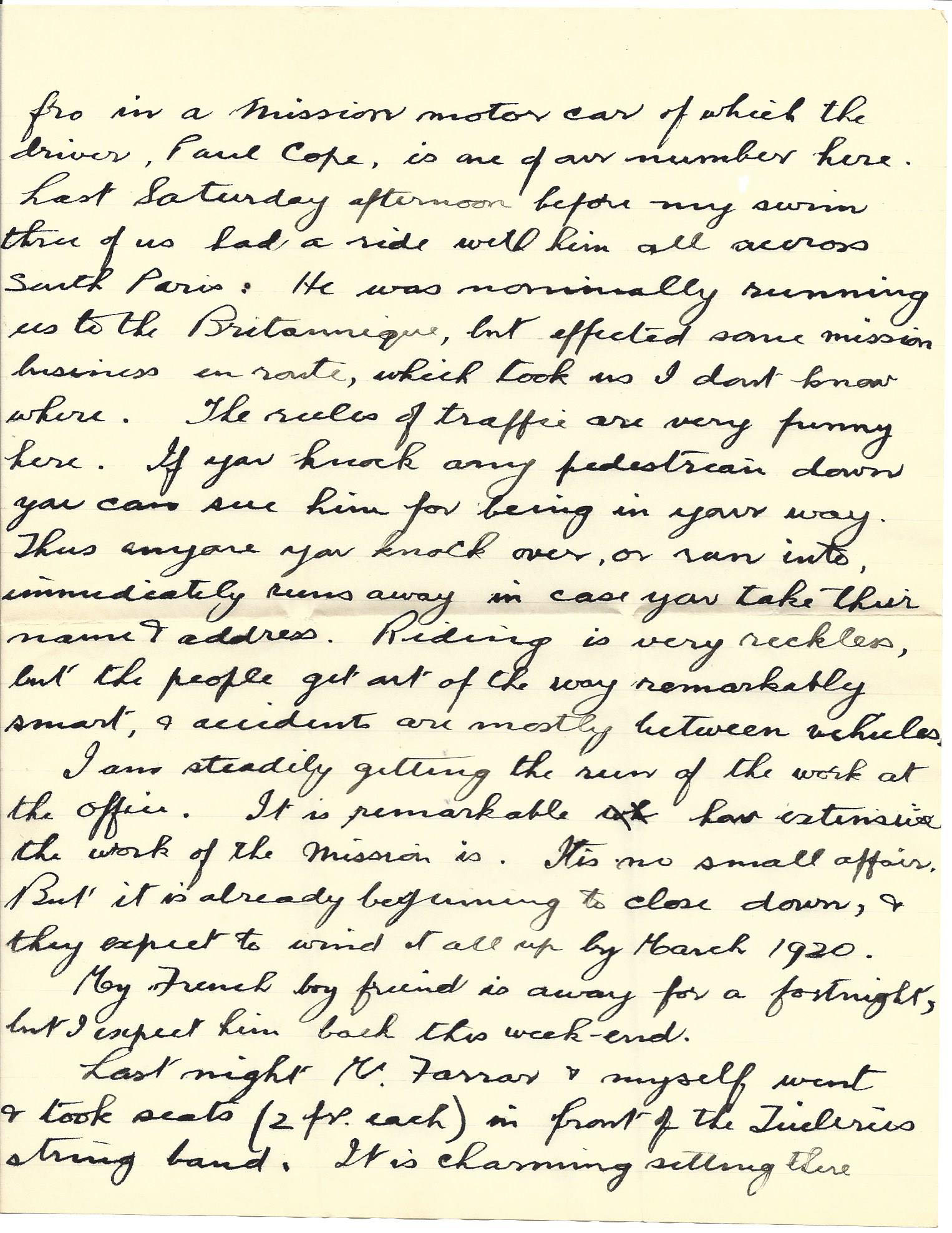 1919-07-31 Letter by Donald Boyd Bearman to his father, page 2
