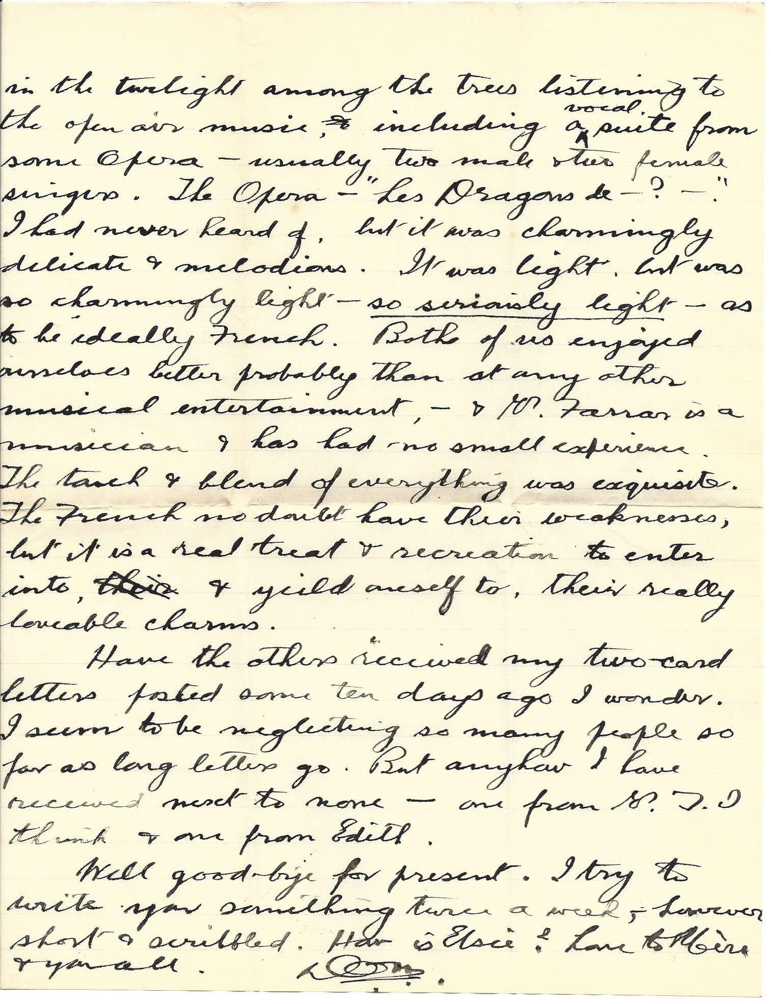 1919-07-31 Letter by Donald Boyd Bearman to his father, page 3