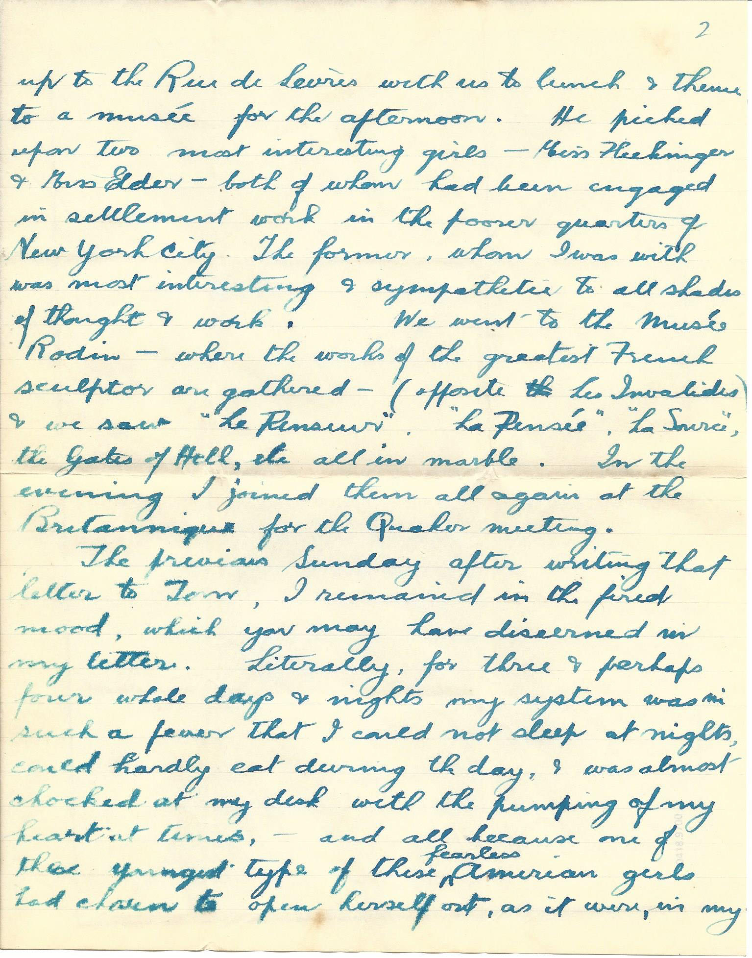 1919-09-08 p2 Donald Bearman letter to his mother