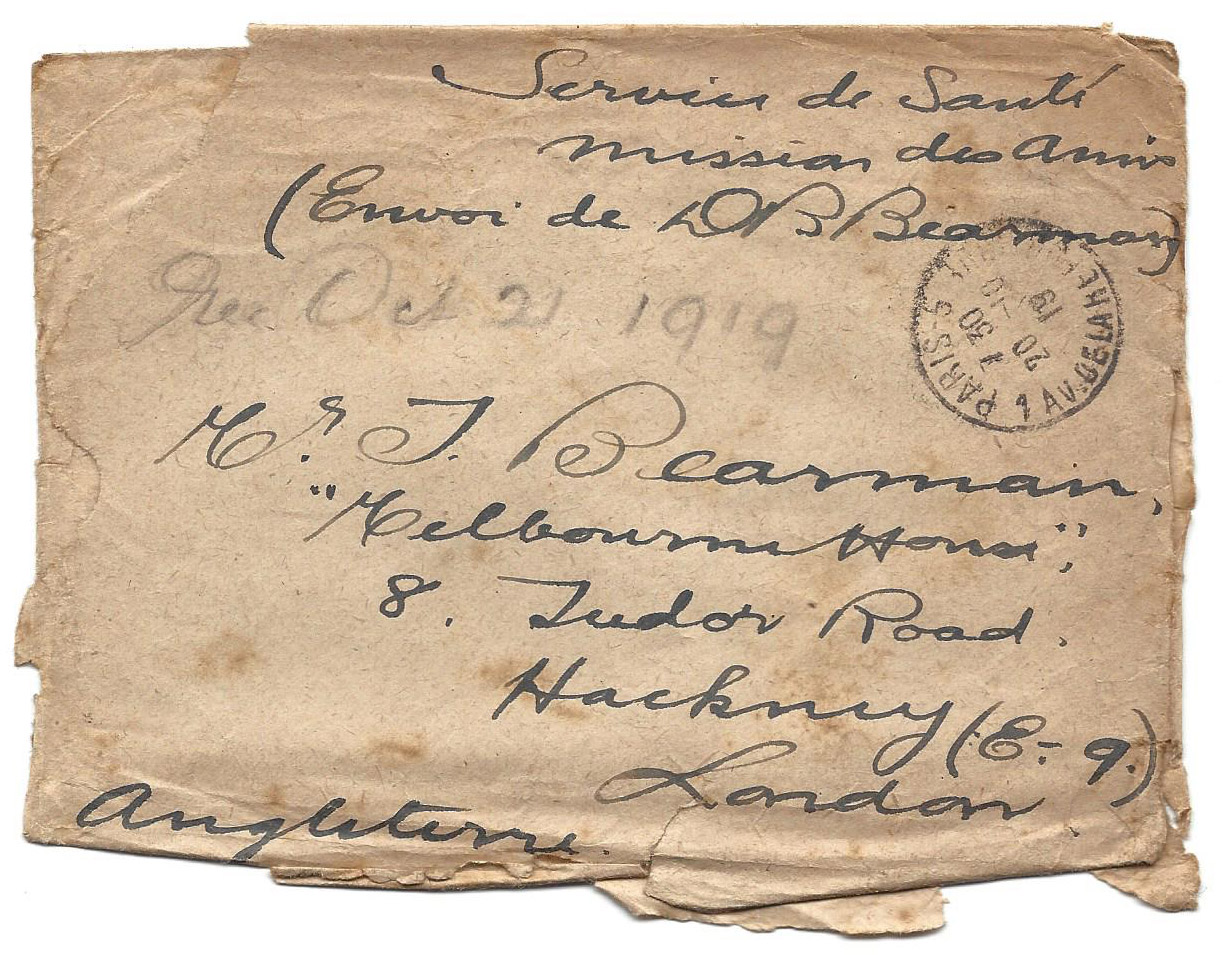 1919-10-19  letter by Donald Bearman