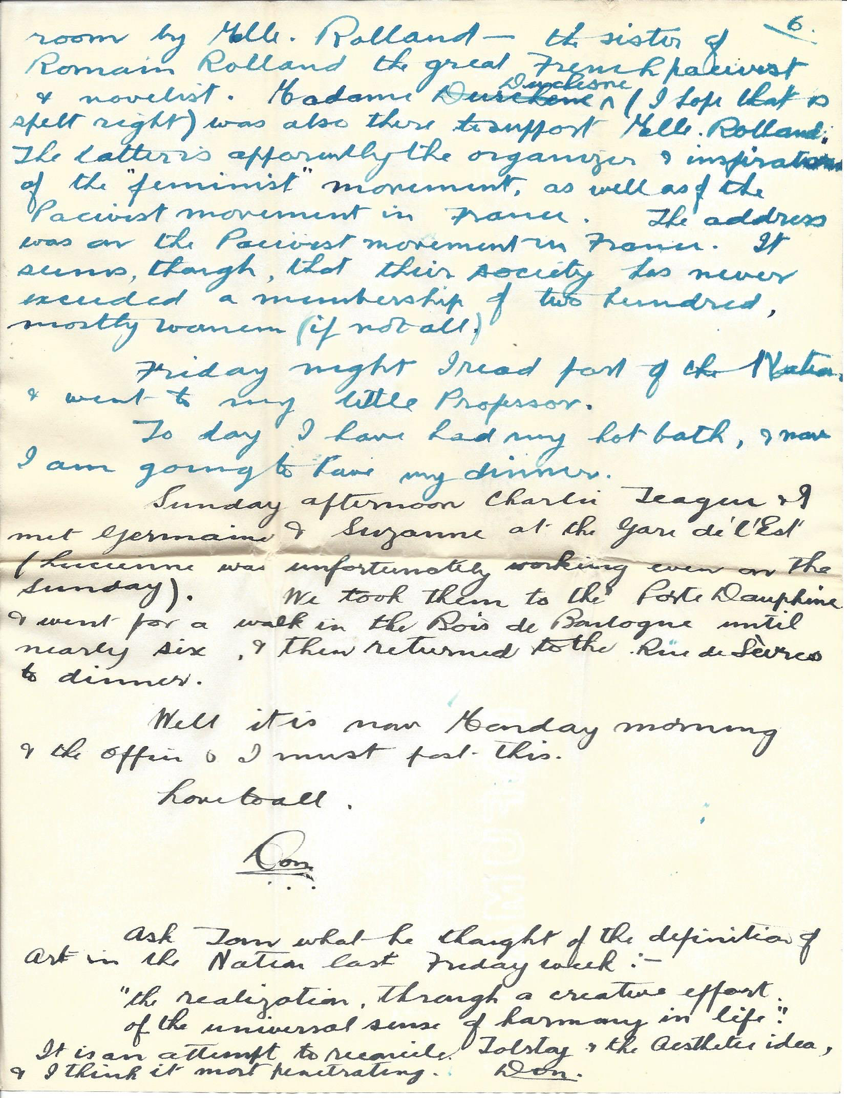 1919-12-13 Page 6 letter by Donald Bearman