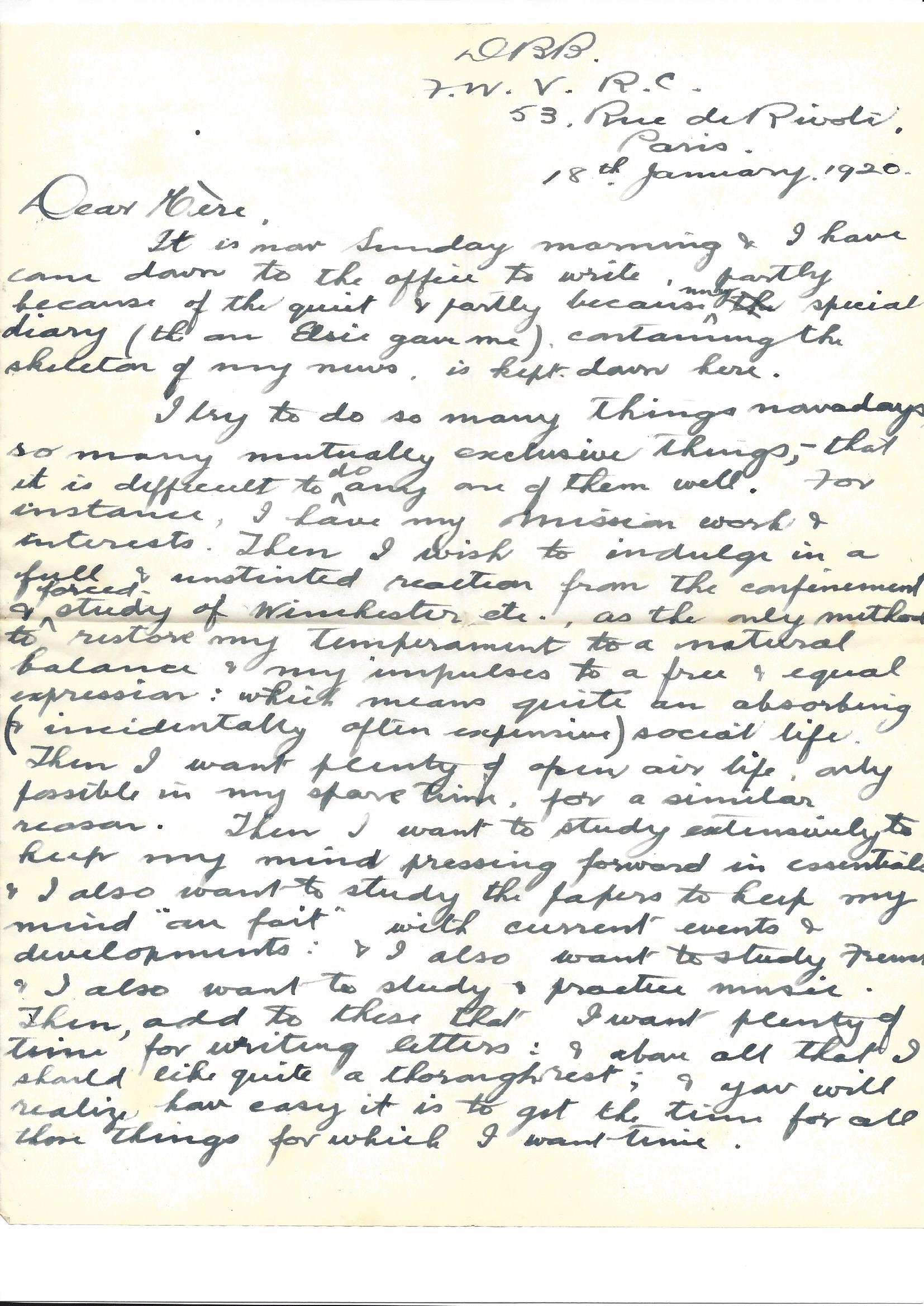 1920-01-18 page 2 letter by Donald Bearman