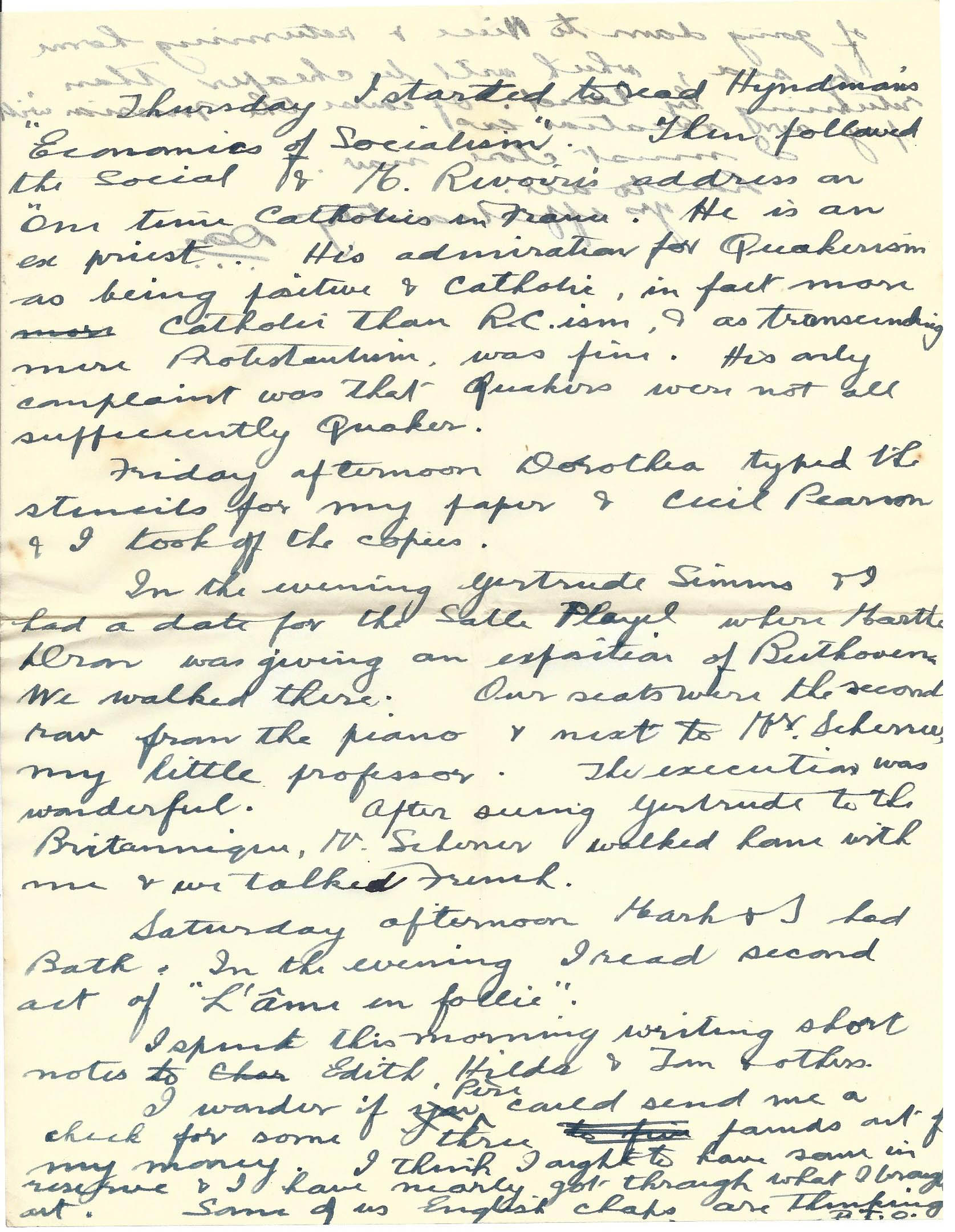 1920-02-22 p2 Donald Bearman letter to his father