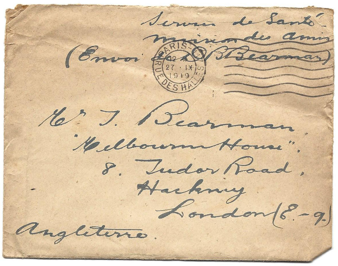 1920-09-26 Donald Bearman letter to his father