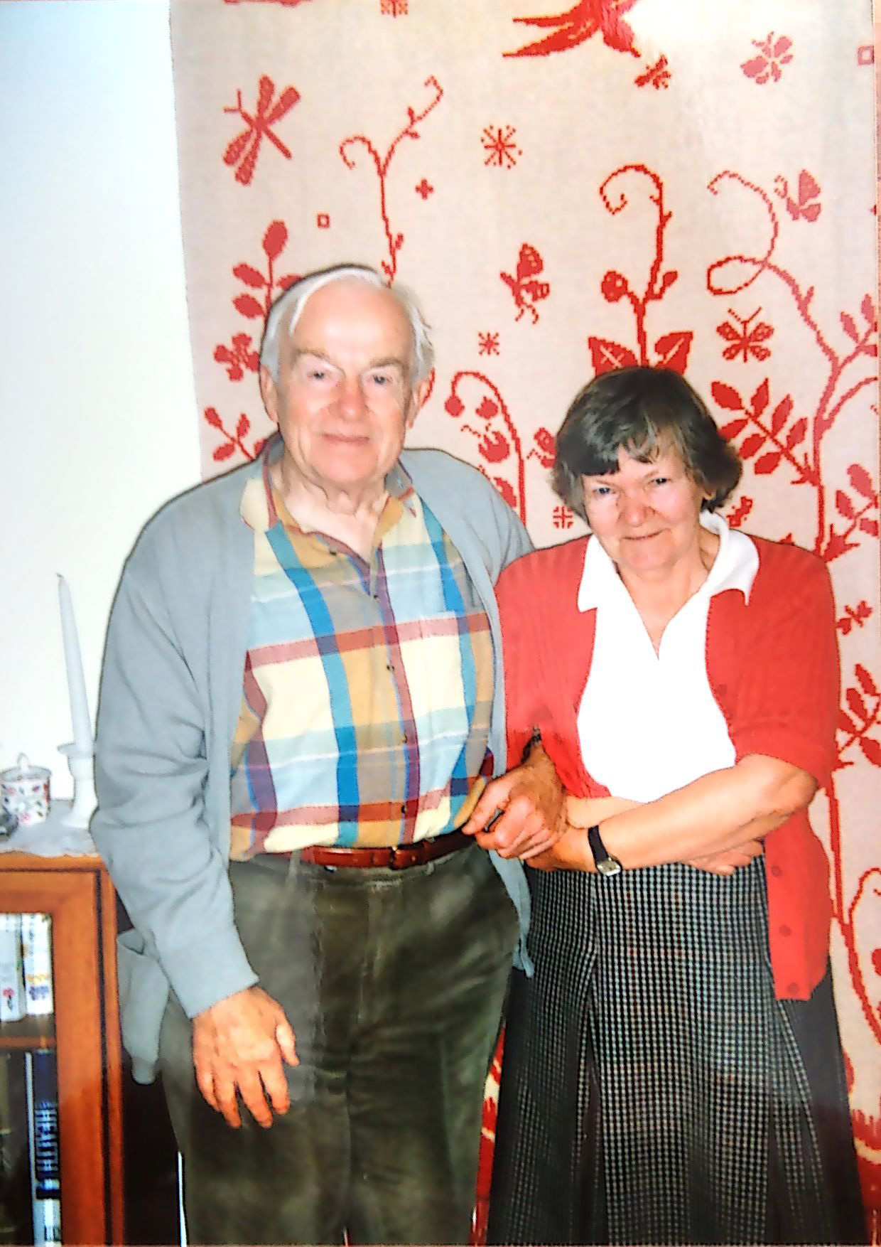 Bob and Hilkka Berridge 1997 in their front room
