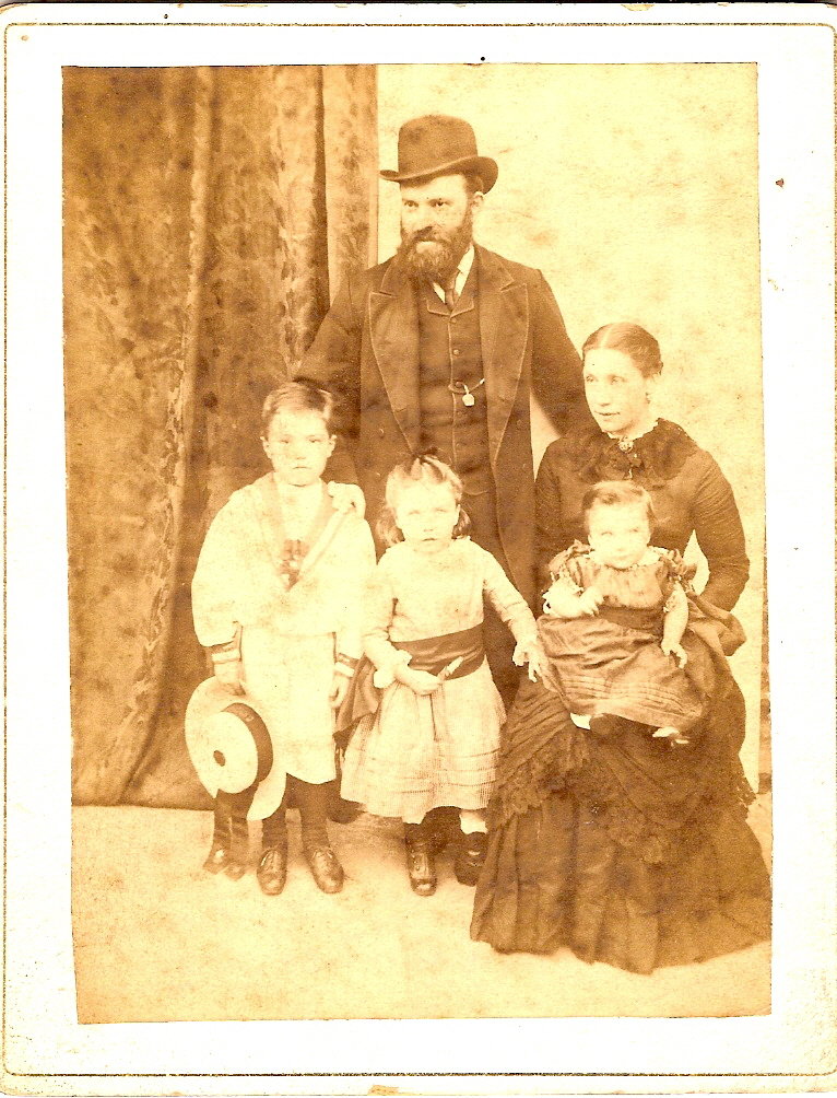George John Vertue, with family in 1887, courtesy suepeggram.tribalpages.com