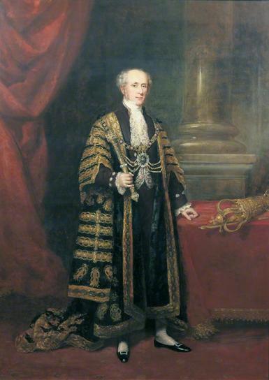 Colonel Samuel Wilson (1792-1881), Lord Mayor of London (1838) by Charles Martin. Oil on canvas, City of London Corporation