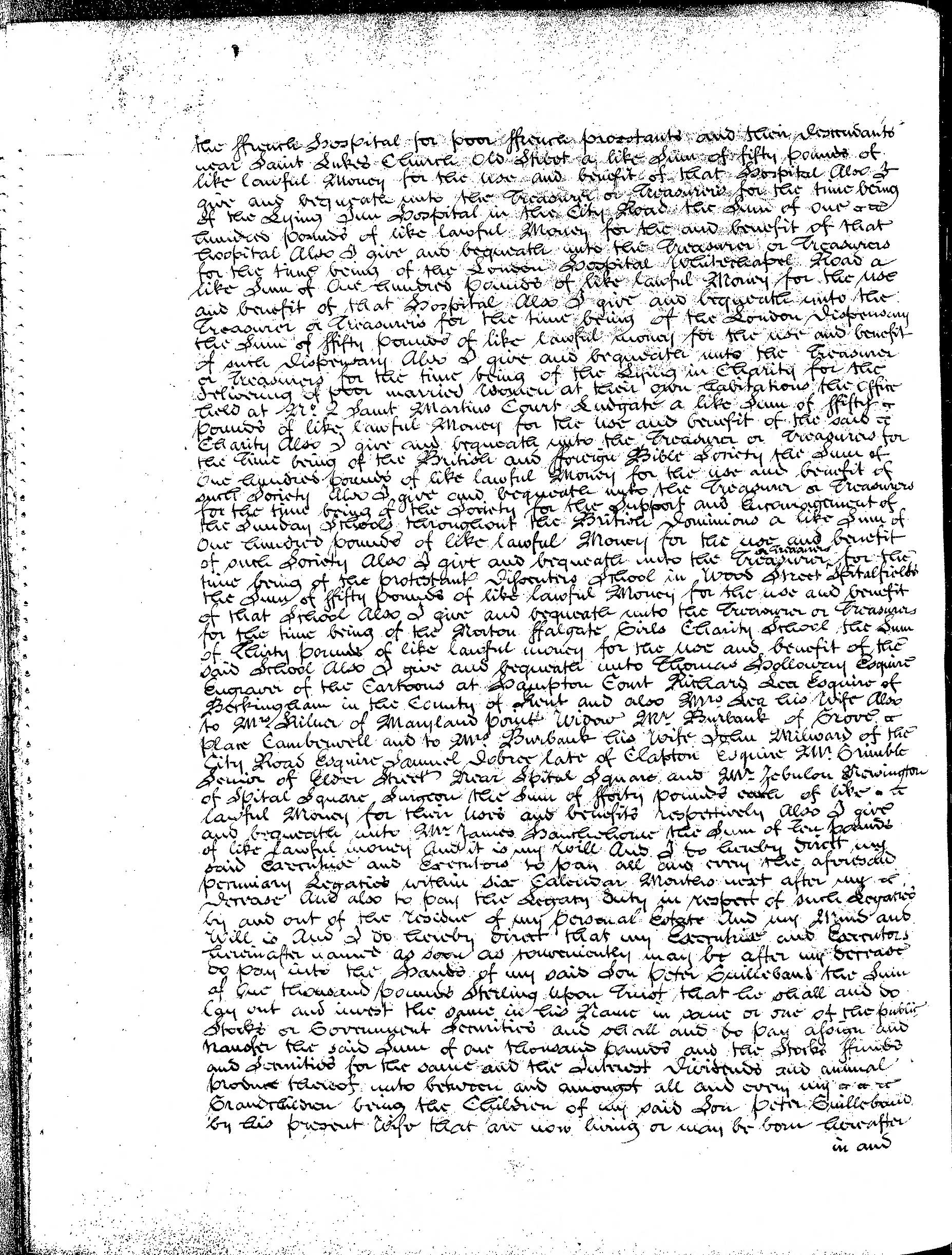 Peter Guillebaud’s will of 1821, page 3