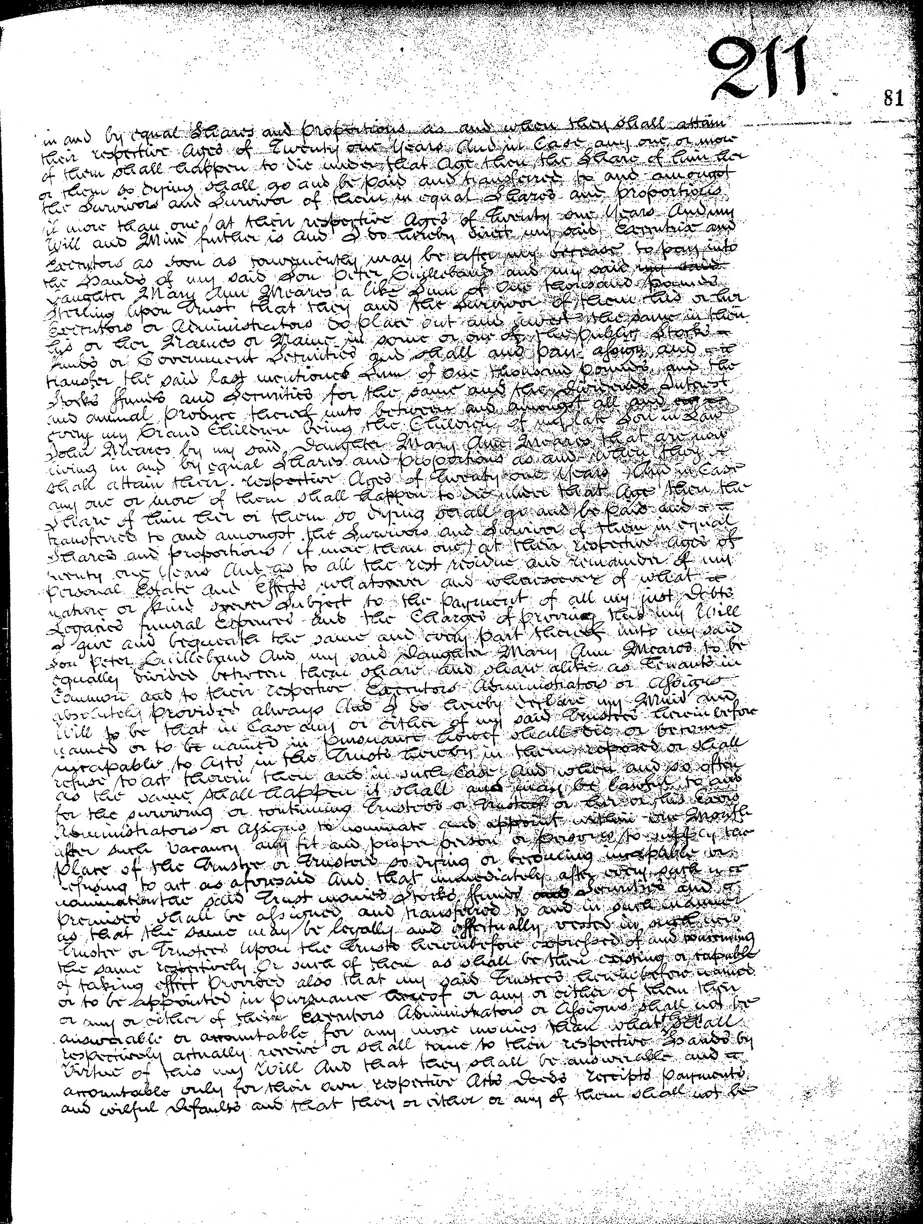 Peter Guillebaud’s will of 1821, page 4