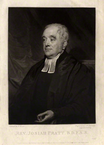 The Rev. Josiah Pratt, mentioned in Peter Guillebaud’s will of 1821
