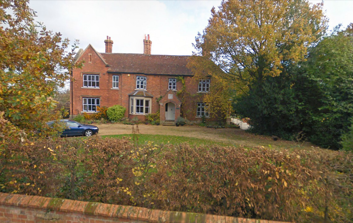 John Alexander Guillebaud and family lived here in 1901. The Old Vicarage, now, courtesy of Google’s street view