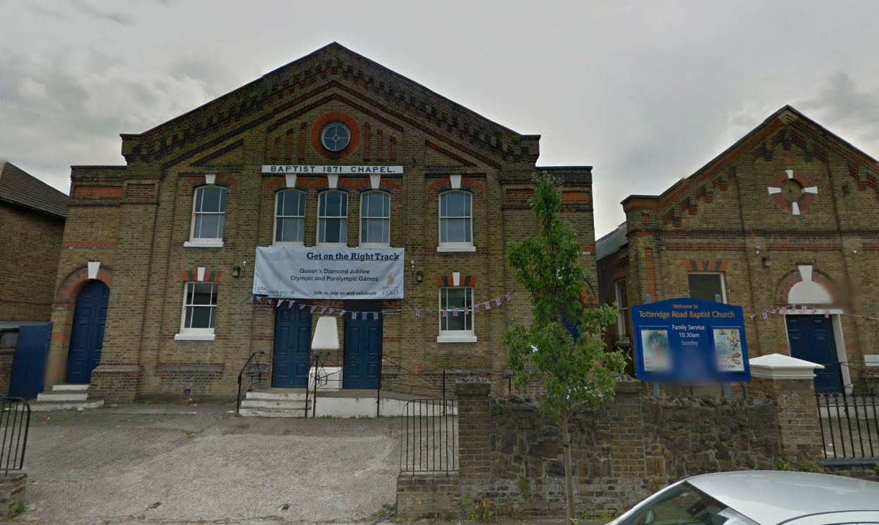 Ethel Webb attended Totteridge Road Sunday School in Edwardian times. Image from Google’s street view